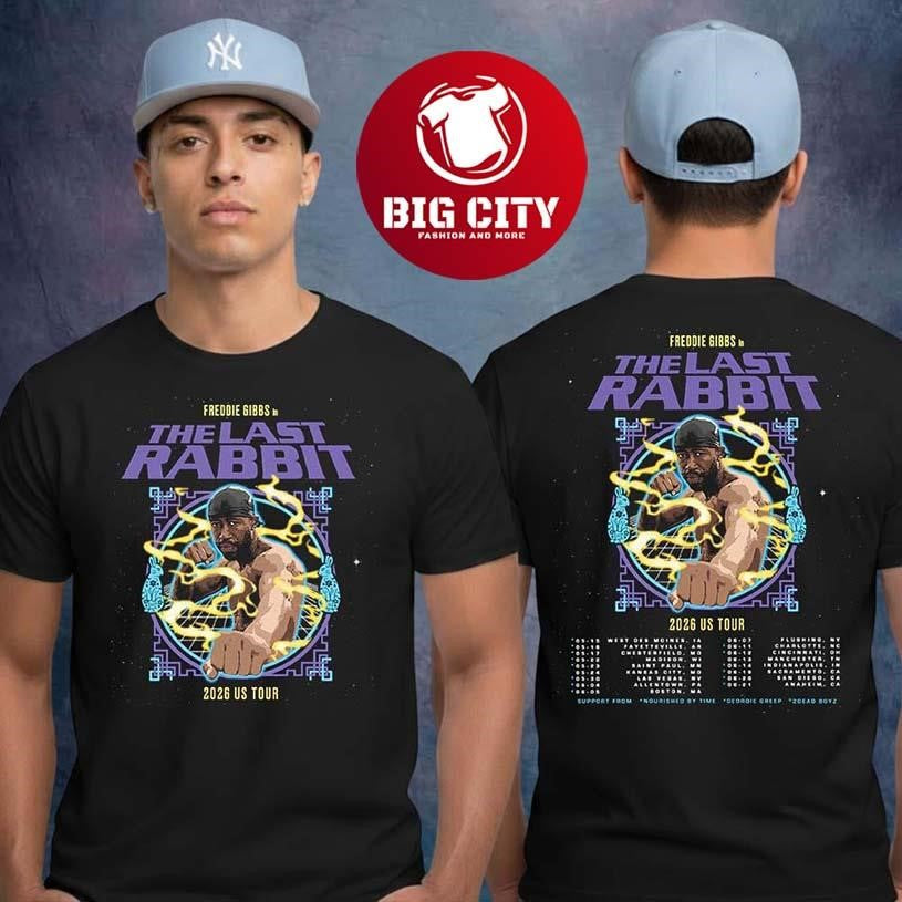 Freddie Gibbs The Last Rabbit US Tour 2026 Schedule - Adult & Kids T-Shirts, Sweatshirts & Hoodies apparel design preview 1