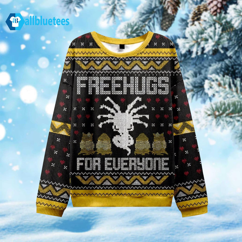 Free Hug For Everyone Ugly Christmas Sweater - Holiday Gift product image