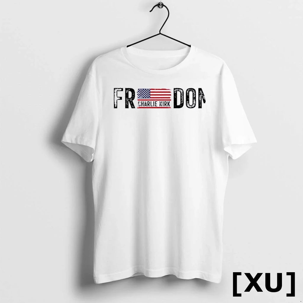 Freedom Charlie Kirk Usa Flag Vintage Sweater - Adult & Kids T-Shirts, Sweatshirts & Hoodies apparel design preview 1