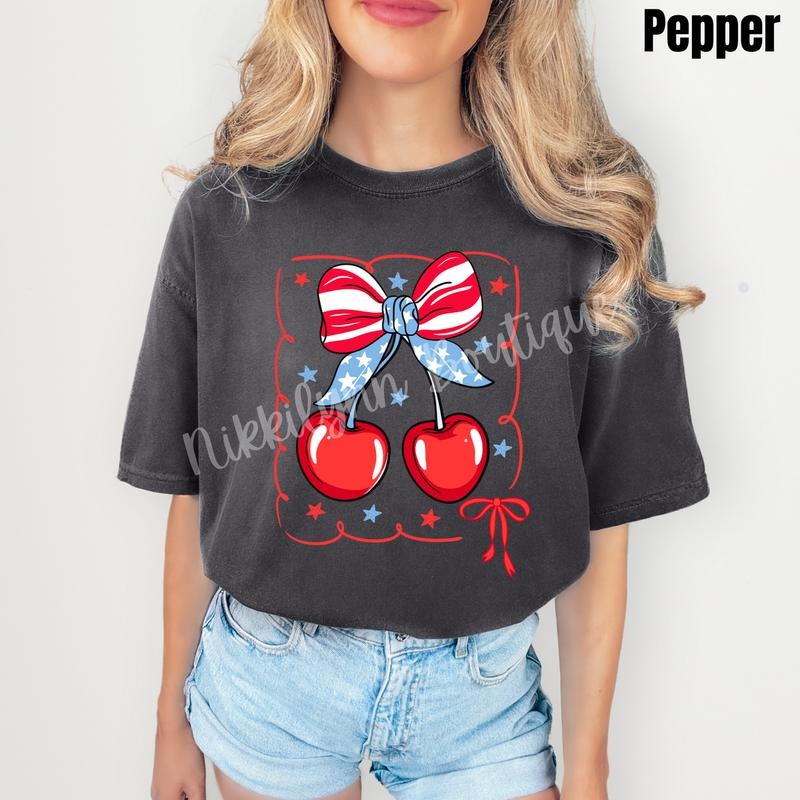Freedom Cherries Comfort Colors 'NLB' - Adult & Kids T-Shirts, Sweatshirts & Hoodies apparel design preview 1