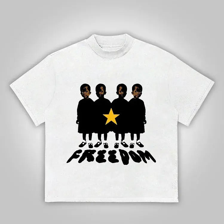 Freedom Vintage Print Cotton - Adult & Kids T-Shirts, Sweatshirts & Hoodies apparel design preview 1