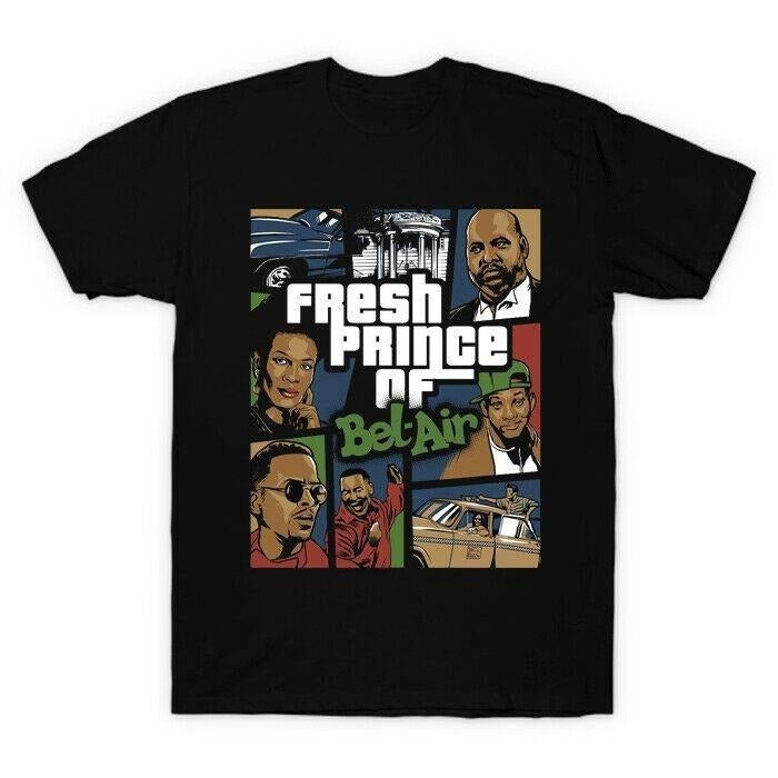 Fresh Prince Bel Air TV Character Street Vintage - Adult & Kids T-Shirts, Sweatshirts & Hoodies apparel design preview 1