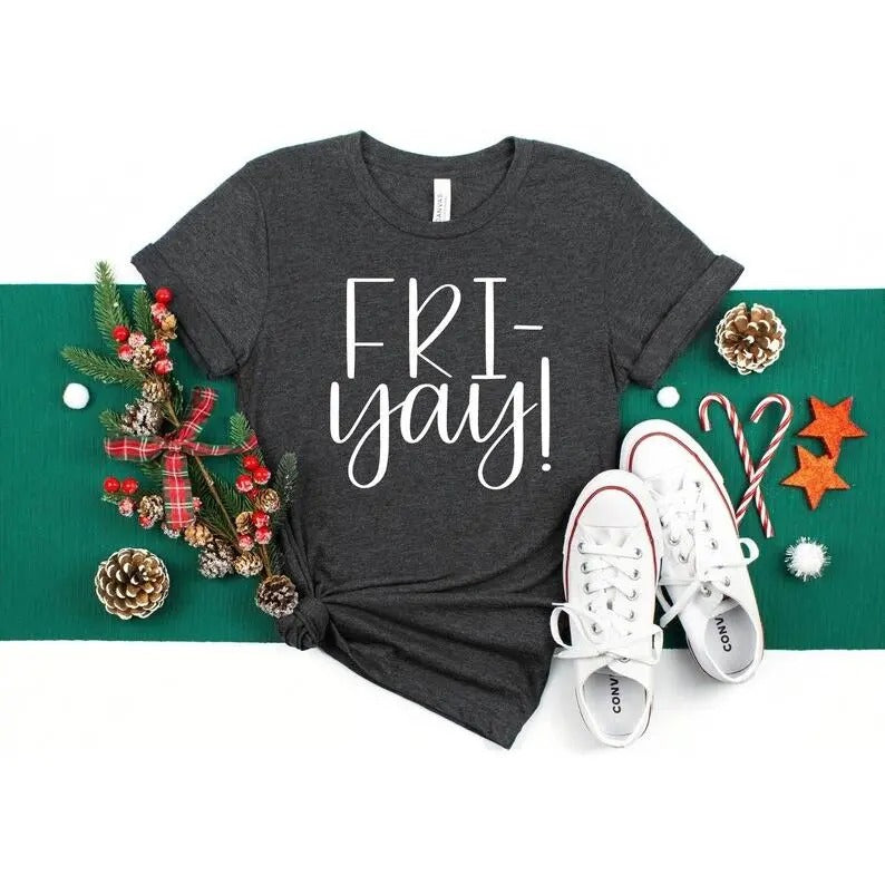Fri Yay Teacher Mom Fun Friday Friyay Funny 02 - Adult & Kids T-Shirts, Sweatshirts & Hoodies apparel design preview 1