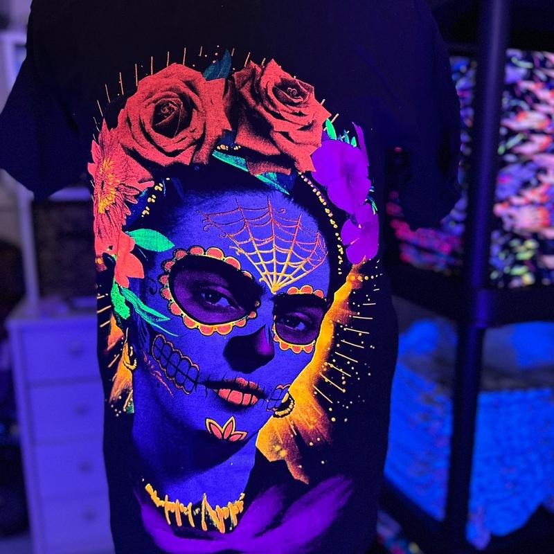 Frida Catrina Doble Vista Casual Cotton Black - Adult & Kids T-Shirts, Sweatshirts & Hoodies apparel design preview 1
