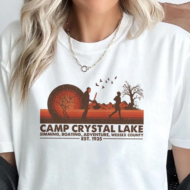 Friday 13th Movie Jason Voorhees Fan Camp Crystal - Adult & Kids T-Shirts, Sweatshirts & Hoodies apparel design preview 1
