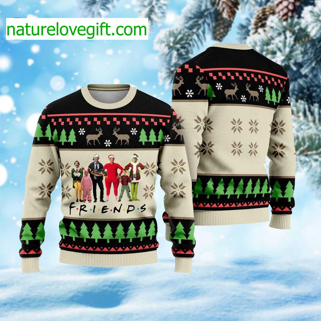 Friends Christmas Movie Funny Ugly Christmas Sweater - Holiday Gift product image