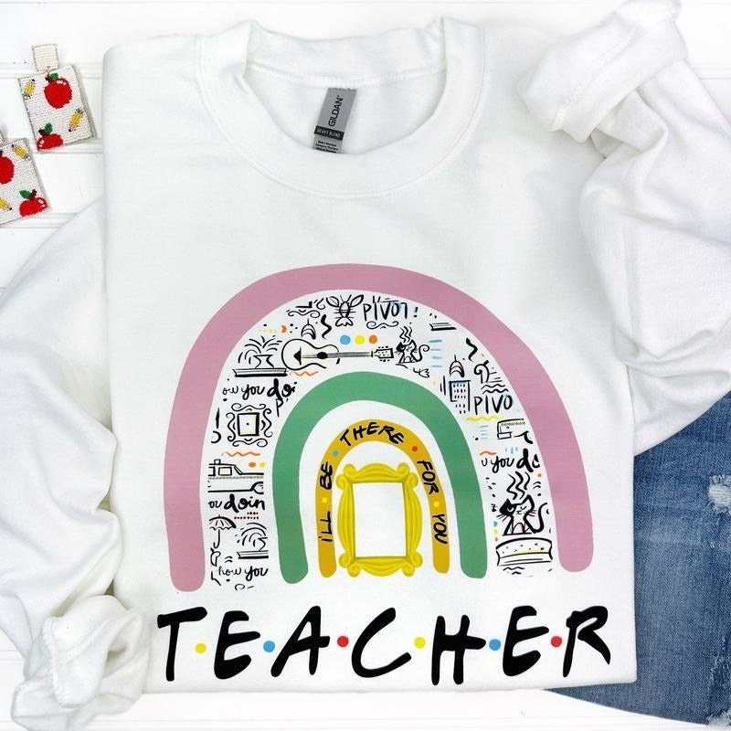 Friends Loving Teacher - Adult & Kids T-Shirts, Sweatshirts & Hoodies apparel design preview 1
