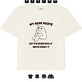 Frog My Head Hurts But I Am Really Brave L - Adult & Kids T-Shirts, Sweatshirts & Hoodies apparel design preview 1