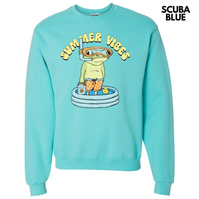 Frog Summer - Adult & Kids T-Shirts, Sweatshirts & Hoodies apparel design preview 1