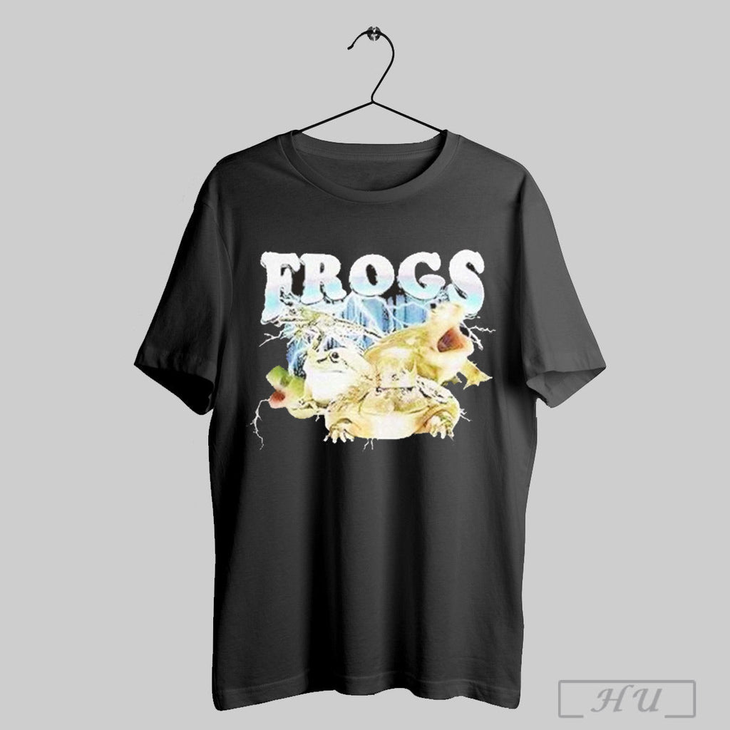Frogs Lightning Collage - Adult & Kids T-Shirts, Sweatshirts & Hoodies apparel design preview 1