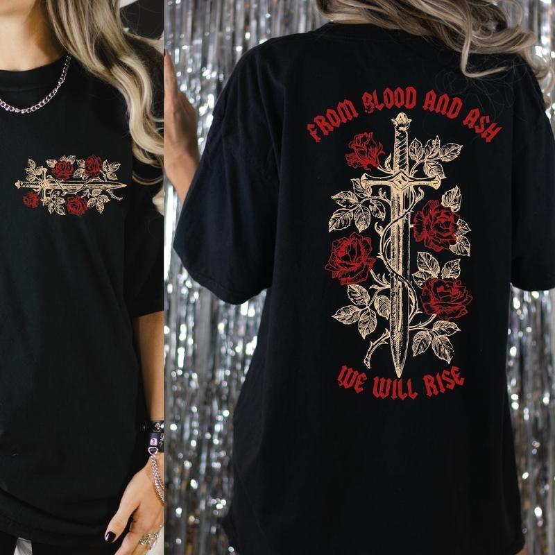 Blood Ash We Will Rise Jennifer L Poppy Hawke Prince - Adult & Kids T-Shirts, Sweatshirts & Hoodies apparel design preview 1