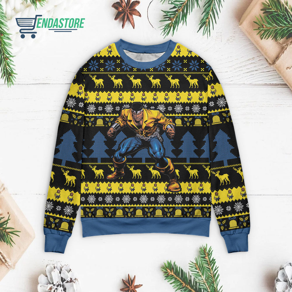 Sweet Christmas Luke Cage 3D Christmas Sweater - Holiday Gift product image 3