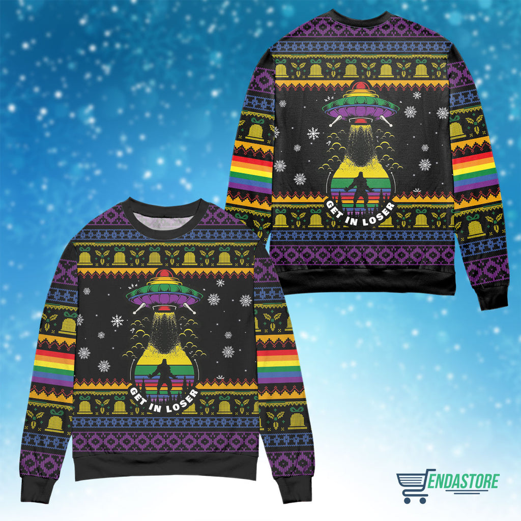 Get in loser 3D Christmas Sweater - Holiday Gift product image 4