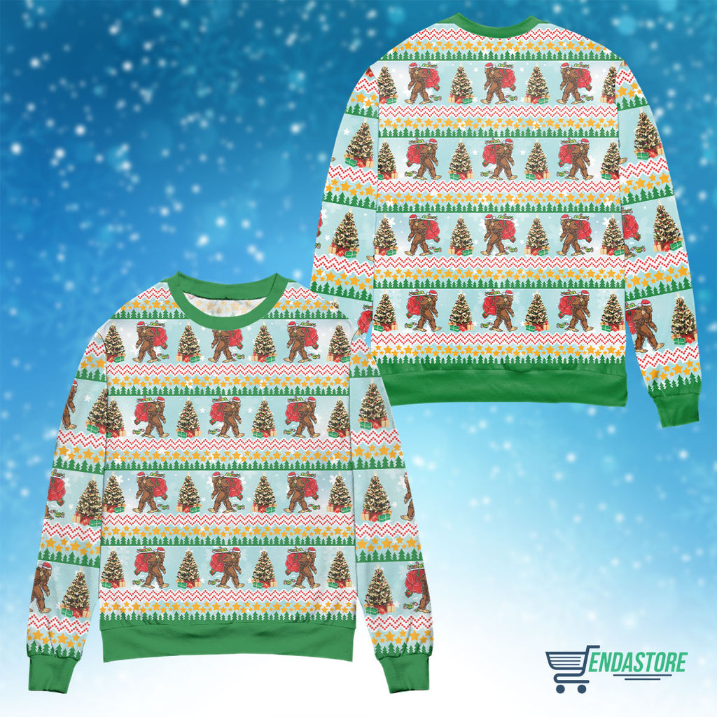 Amazing bigfoot 3D Ugly Christmas Sweater - Holiday Gift product image 4
