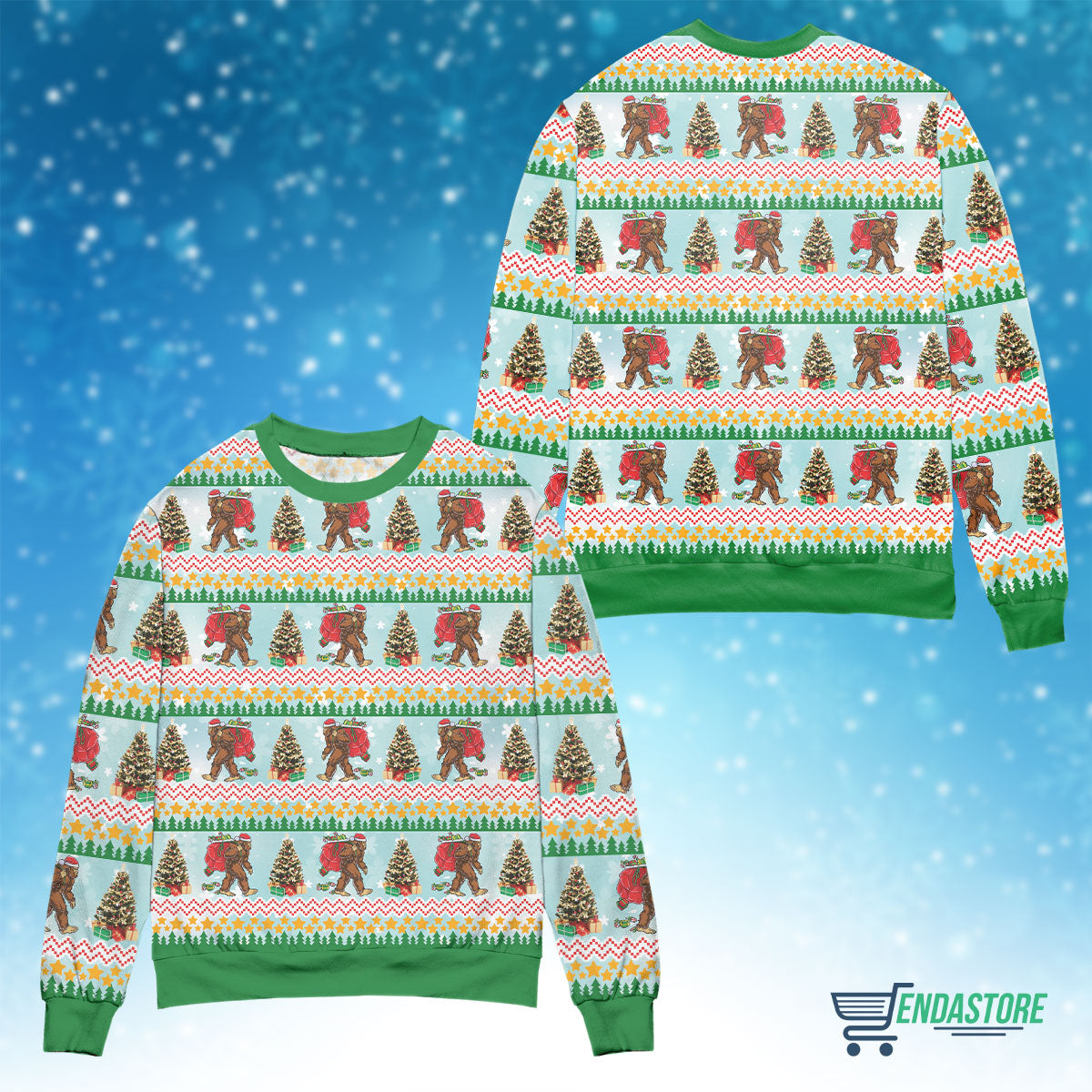 Amazing bigfoot 3D Ugly Christmas Sweater - Holiday Gift product image 4