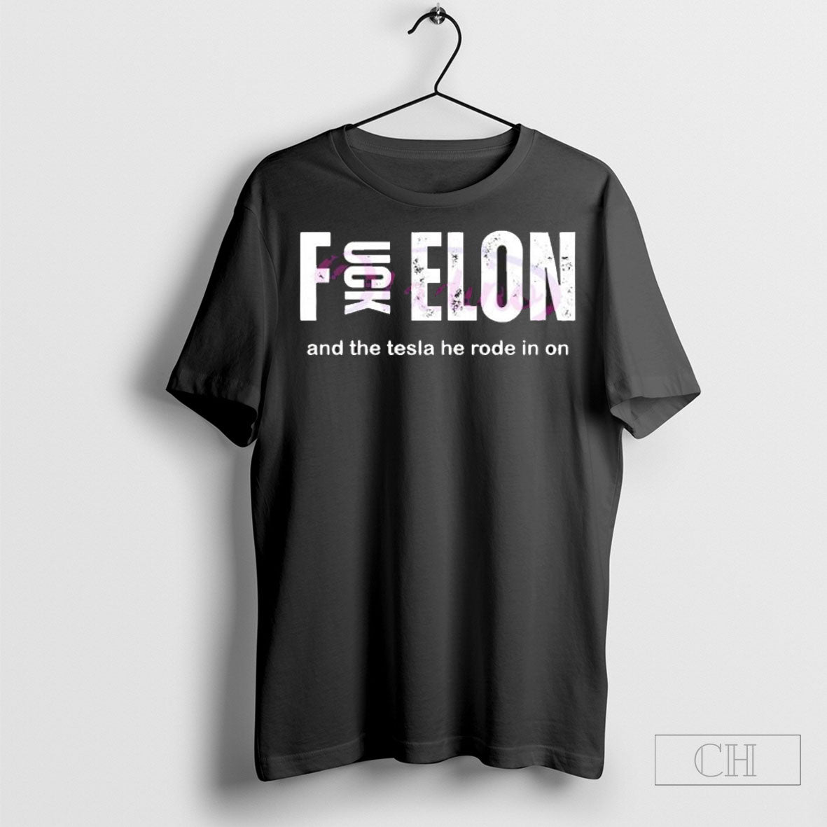 Fuck Elon And The Tesla He Rode In On Anti Musk - Adult & Kids T-Shirts, Sweatshirts & Hoodies apparel design preview 1
