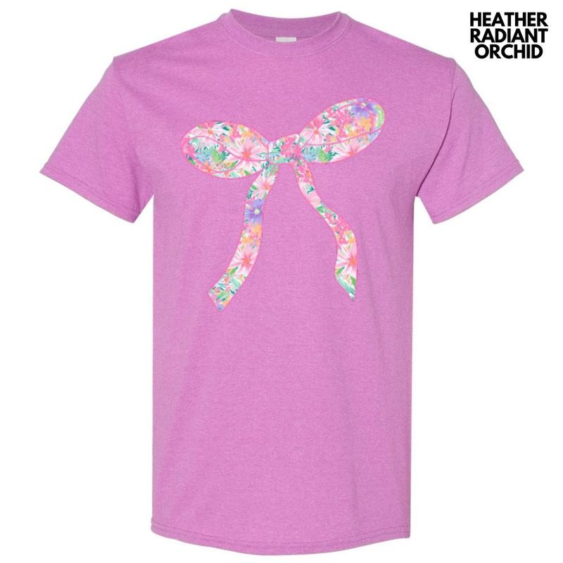 Fun Floral Bow Gildan Short Sleeve 'NLB' - Adult & Kids T-Shirts, Sweatshirts & Hoodies apparel design preview 1