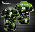 Funkadelic Leaf Flower Pattern Curved Hawaiian - Adult & Kids T-Shirts, Sweatshirts & Hoodies apparel design preview 1