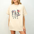 Funny 4th July America Sublimation Dancing Skeleton - Adult & Kids T-Shirts, Sweatshirts & Hoodies apparel design preview 1