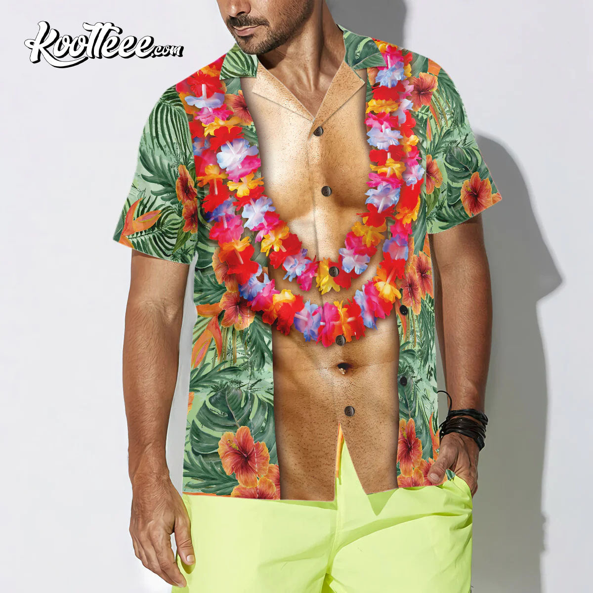 Funny Aloha Tropical Flowers Hawaiian - Adult & Kids T-Shirts, Sweatshirts & Hoodies apparel design preview 1