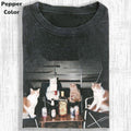 Funny Animal Vintage Brew Buddies Cat Friends Meme - Adult & Kids T-Shirts, Sweatshirts & Hoodies apparel design preview 1