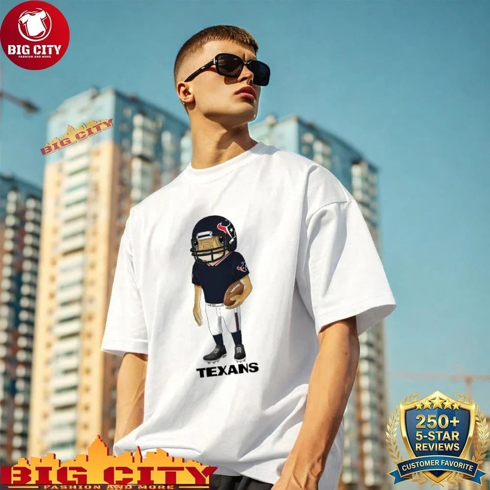 Funny Bad Bunny x Houston Texans - Adult & Kids T-Shirts, Sweatshirts & Hoodies apparel design preview 1