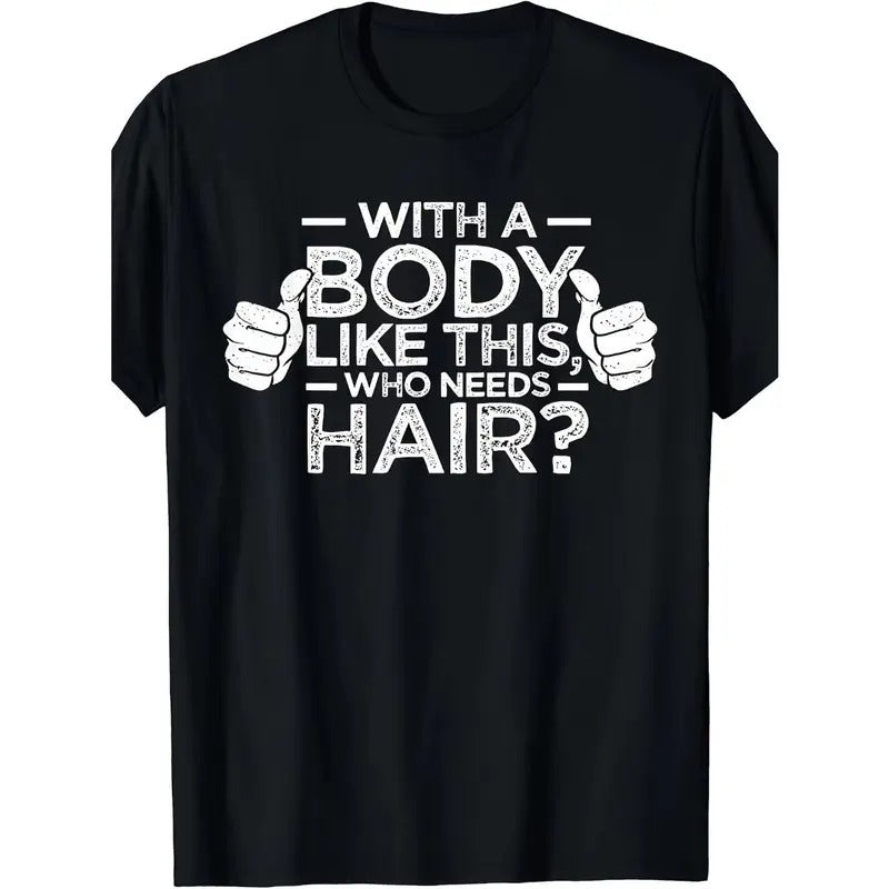 Funny Bald Humorous Dad Guys Unique Body Positivity - Adult & Kids T-Shirts, Sweatshirts & Hoodies apparel design preview 1