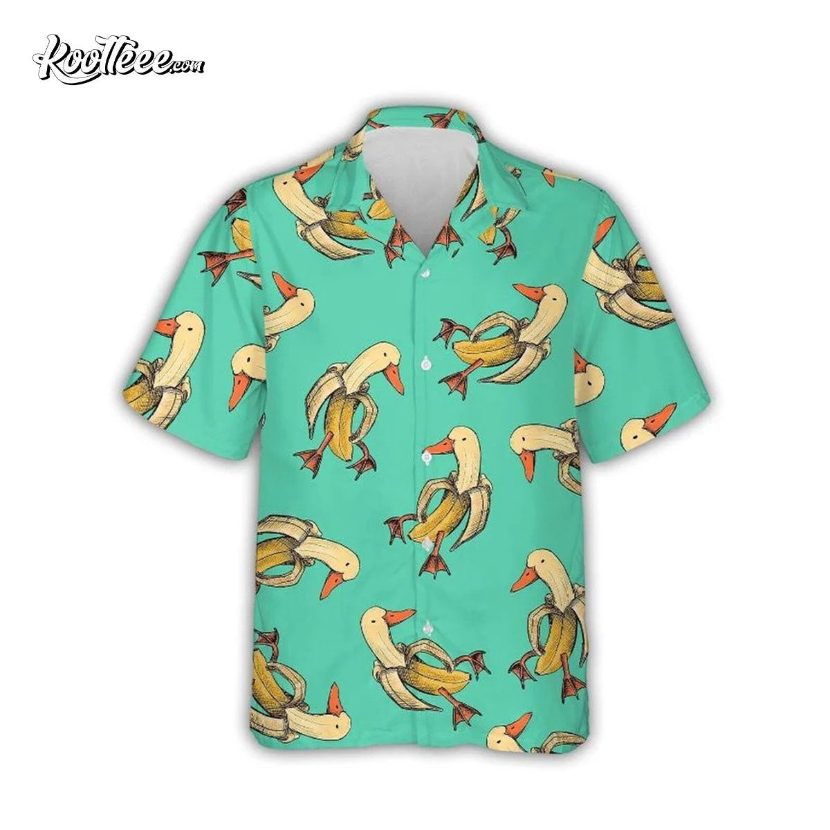 Funny Banana Duck Summer Aloha Hawaiian - Adult & Kids T-Shirts, Sweatshirts & Hoodies apparel design preview 1