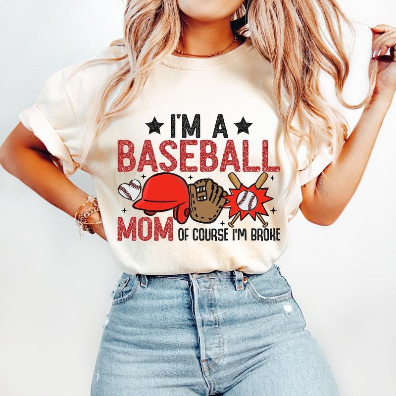 Funny Baseball Mom Retro Mama - Adult & Kids T-Shirts, Sweatshirts & Hoodies apparel design preview 1