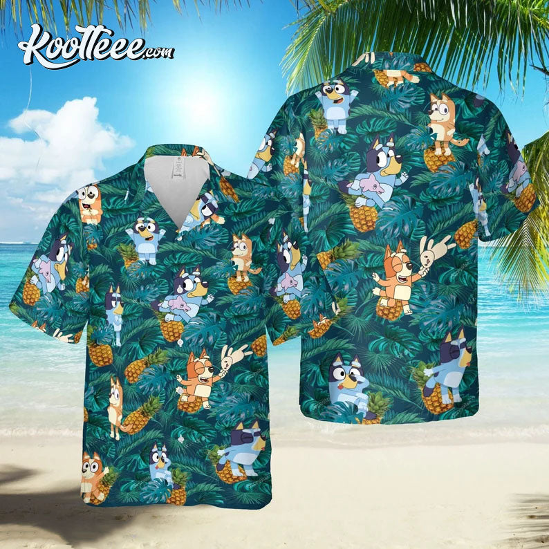 Funny Bluey Beach Outfit Hawaiian - Adult & Kids T-Shirts, Sweatshirts & Hoodies apparel design preview 1