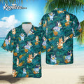 Funny Bluey Beach Outfit Hawaiian - Adult & Kids T-Shirts, Sweatshirts & Hoodies apparel design preview 1