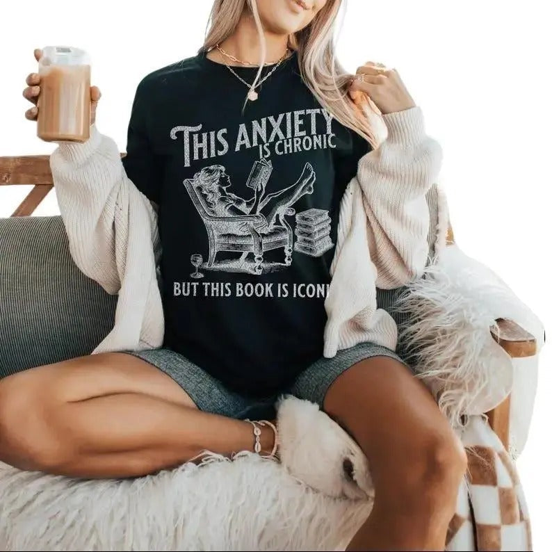 Funny Bookish Acotar Anxiety Humor Booktok Stuff - Adult & Kids T-Shirts, Sweatshirts & Hoodies apparel design preview 1