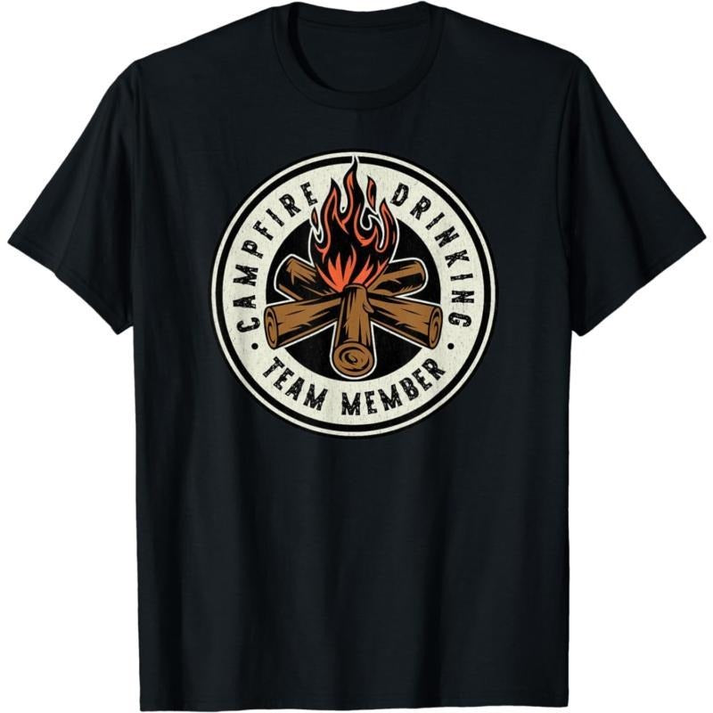 Funny Camping Campfire Drinking Team Fun Comfort - Adult & Kids T-Shirts, Sweatshirts & Hoodies apparel design preview 1