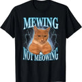 Funny Cat Meme Mewing LooksMax Meowing Trend - Adult & Kids T-Shirts, Sweatshirts & Hoodies apparel design preview 1