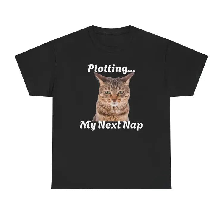 Funny Cat Lover Plotting My Next Nap - Adult & Kids T-Shirts, Sweatshirts & Hoodies apparel design preview 1
