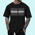 Funny Chicken Jockey Stacked Repeat Font Fun Gag Meme - Adult & Kids T-Shirts, Sweatshirts & Hoodies apparel design preview 1