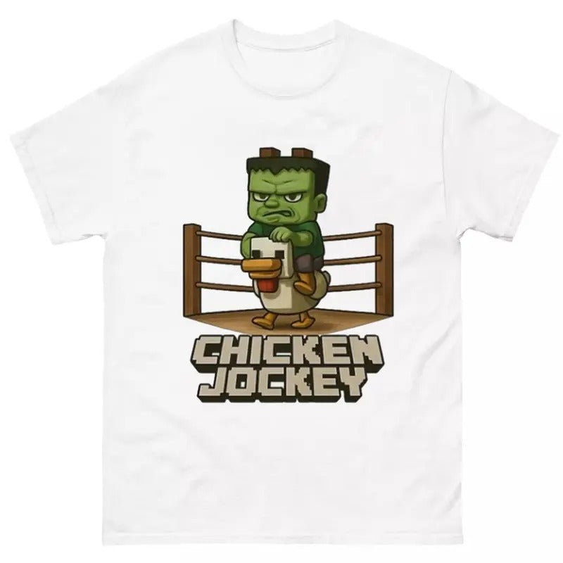 Funny Chicken Jockey Hilarious Meme Gaming - Adult & Kids T-Shirts, Sweatshirts & Hoodies apparel design preview 1