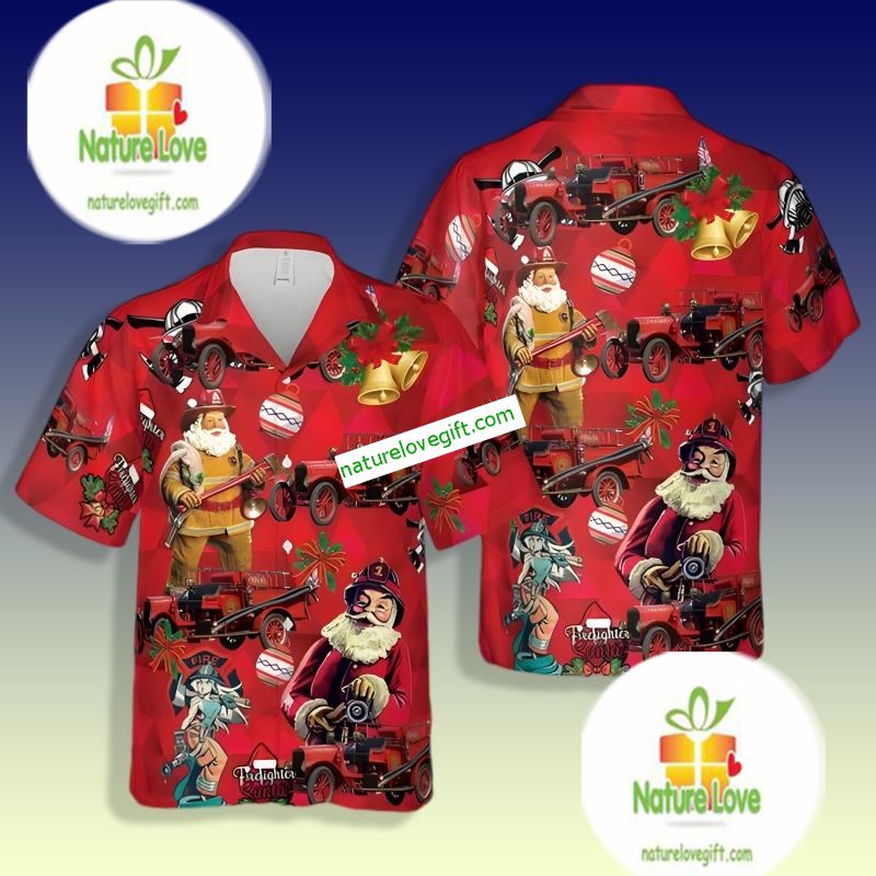 Funny Christmas Santa Claus Farmer Red Bears Hawaiian - Adult & Kids T-Shirts, Sweatshirts & Hoodies apparel design preview 1