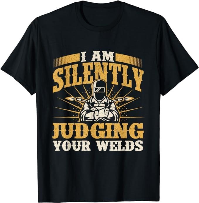 Funny Construction Work I Am Silently Judging Your - Adult & Kids T-Shirts, Sweatshirts & Hoodies apparel design preview 1