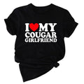 Funny Cougar Girlfriend Love I My Couple - Adult & Kids T-Shirts, Sweatshirts & Hoodies apparel design preview 1