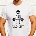Funny Dad Lift Skeleton Fitness Gym Spooky Lifting - Adult & Kids T-Shirts, Sweatshirts & Hoodies apparel design preview 1