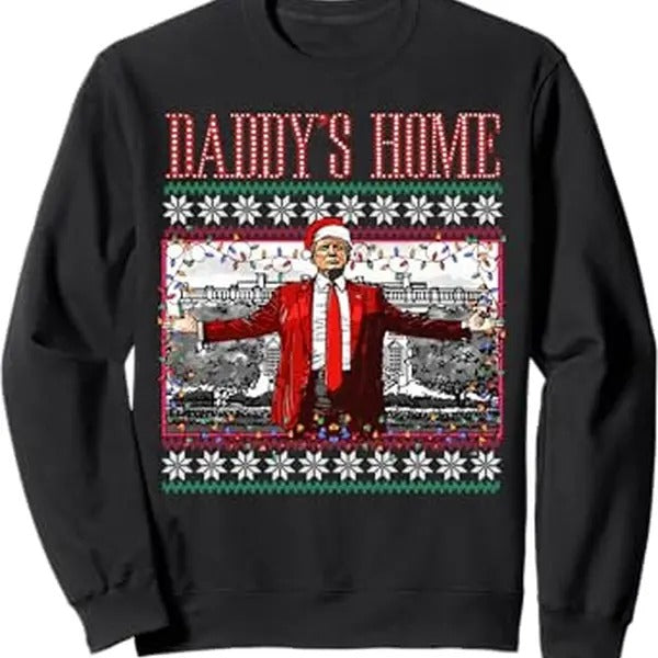 Funny Daddy'S Home Trump Ugly - Adult & Kids T-Shirts, Sweatshirts & Hoodies apparel design preview 1