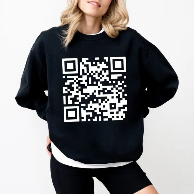 Funny FU QR Code Her Him Classic Fabric Top Comfort - Adult & Kids T-Shirts, Sweatshirts & Hoodies apparel design preview 1