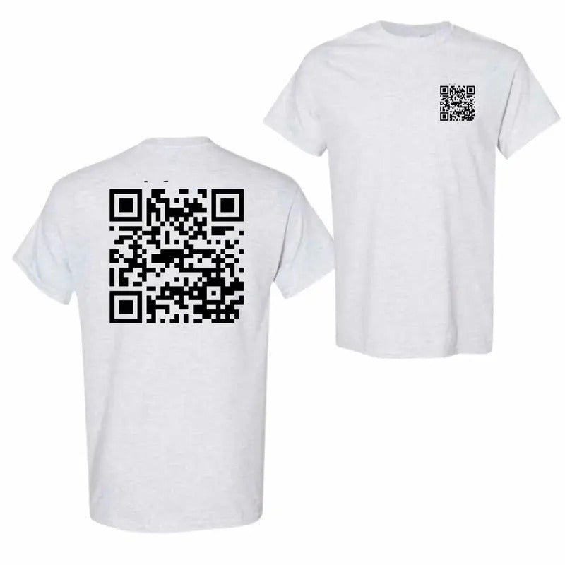 Funny FU QR Code Menswear Casual Cotton Fit Bold - Adult & Kids T-Shirts, Sweatshirts & Hoodies apparel design preview 1