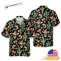 Funny Fiesta Skeleton Cactus Sombrero Button Up - Adult & Kids T-Shirts, Sweatshirts & Hoodies apparel design preview 1