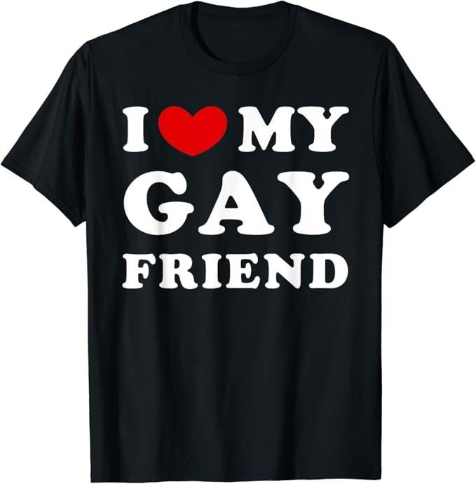 Funny Friend Gay Best I Love My Heart Top Casual - Adult & Kids T-Shirts, Sweatshirts & Hoodies apparel design preview 1