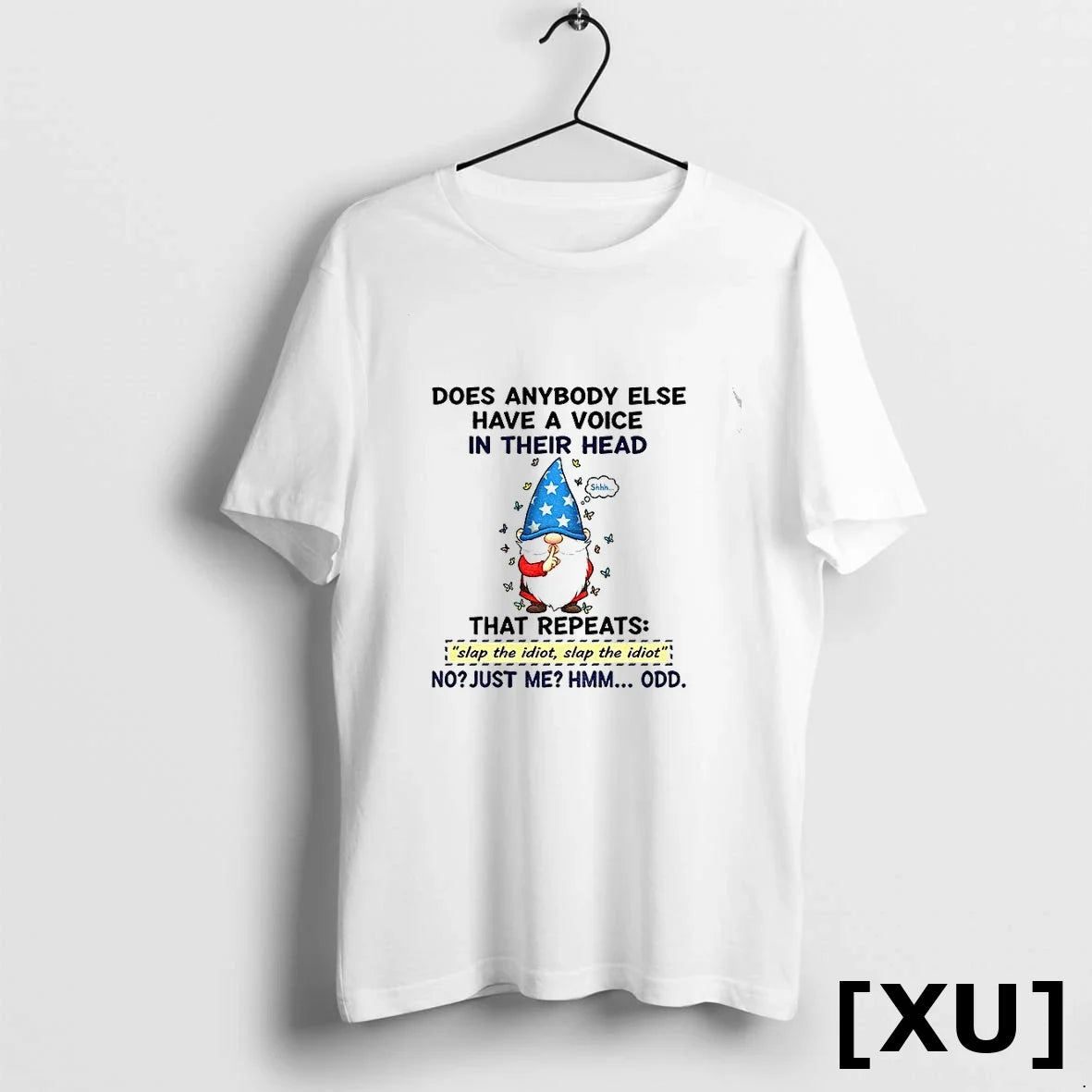 Funny Gnome Does Anybody Else Have A Voice In Their - Adult & Kids T-Shirts, Sweatshirts & Hoodies apparel design preview 1