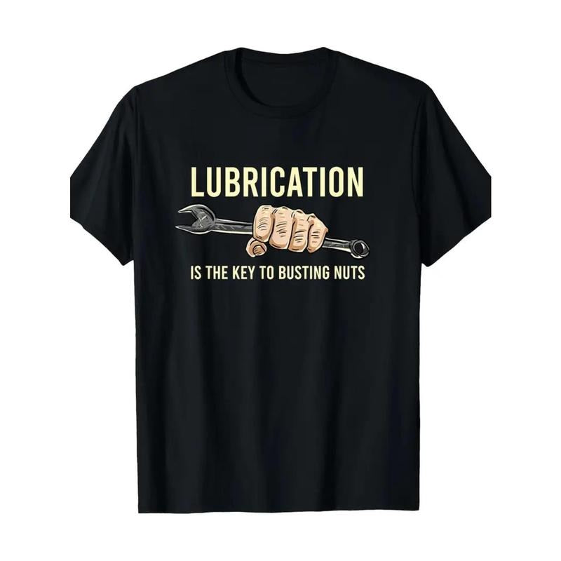 [Funny Black Cotton Lubrication Key Casual Short - Adult & Kids T-Shirts, Sweatshirts & Hoodies apparel design preview 1