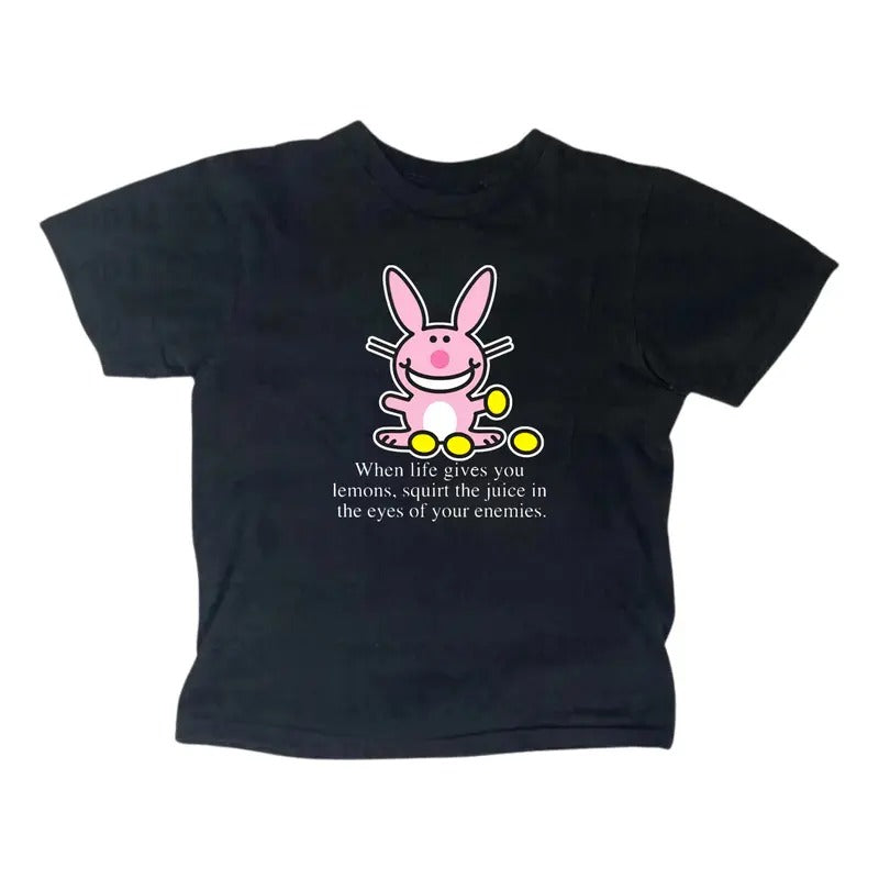 Funny Happy Bunny Baby Gothic Emo Girl Top Scene - Adult & Kids T-Shirts, Sweatshirts & Hoodies apparel design preview 1