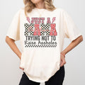 Funny Just Mama Out Here Comfort Colors Mom Hot Mess - Adult & Kids T-Shirts, Sweatshirts & Hoodies apparel design preview 1